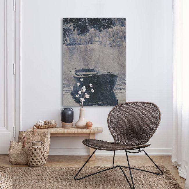 Canvas print A boat, vintage picture