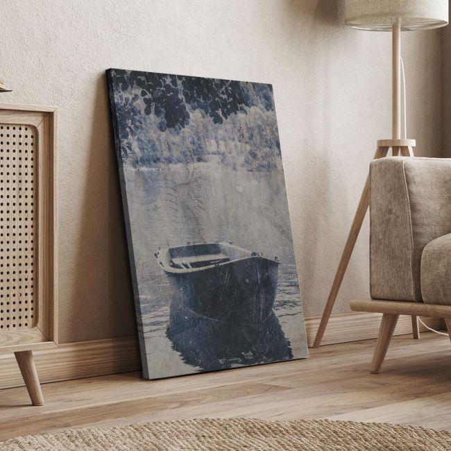 Canvas print A boat, vintage picture