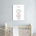 Canvas print Princess Ballerina Elephant