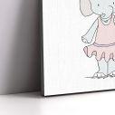 Canvas print Princess Ballerina Elephant