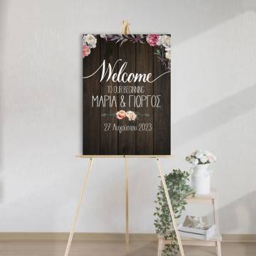 Canvas print Wedding decoration , welcome to our beginning art2 2