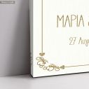 Canvas print Wedding decoration , Ηappily ever after, art1