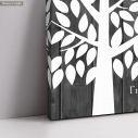 Canvas print Wish tree with tree, White leaves simple tree