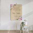 Canvas print Wedding welcome personalized