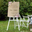 Canvas print Wedding welcome personalized