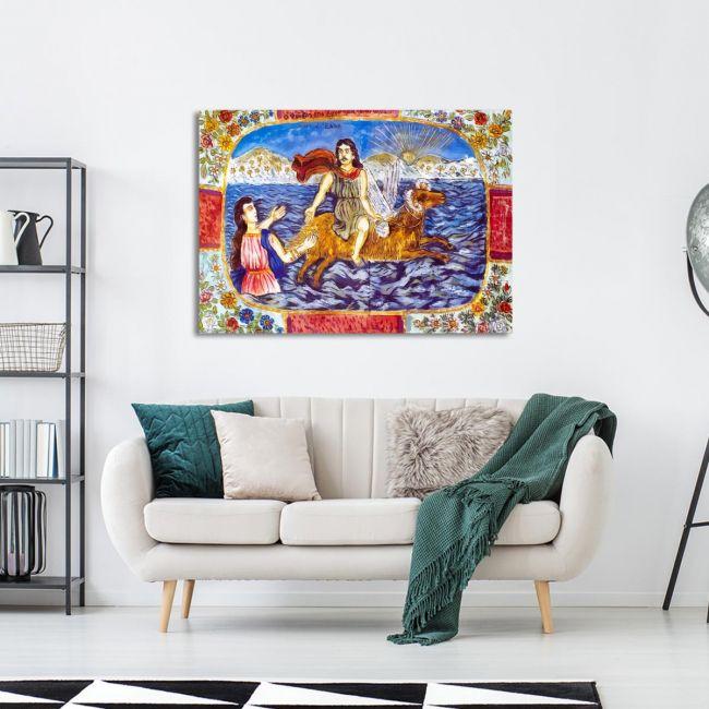 Canvas print Phrixos and Helli, Theophilos