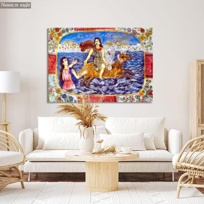 Canvas print Phrixos and Helli, Theophilos