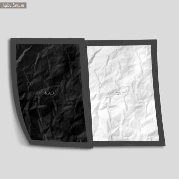 Poster Black & White, 2 panels 2