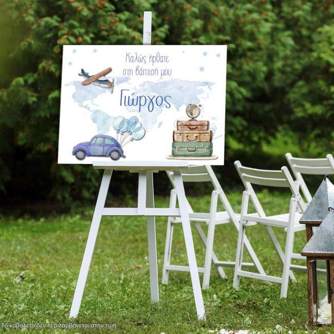 Canvas print Vaptism welcome, travel