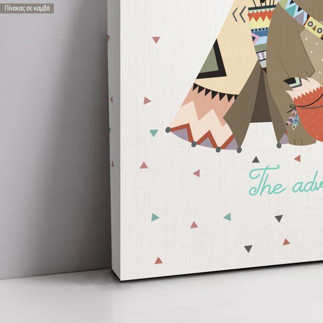 Canvas printBaptism welcome, Tribal animals