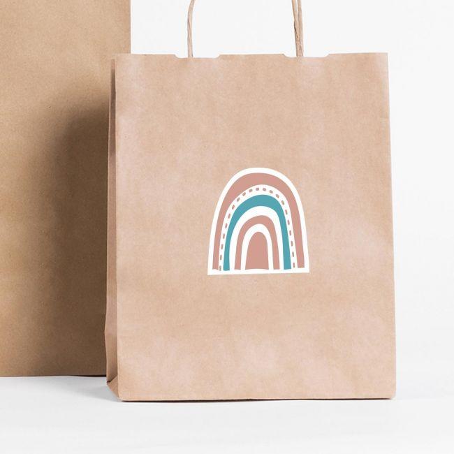 Αυτοκόλλητη ετικέτα σχήμα,με λογότυπο, σχέδιο, όνομα