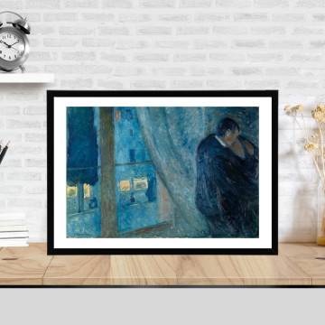Kiss by the window, Munch Edvard, αφίσα, κάδρο