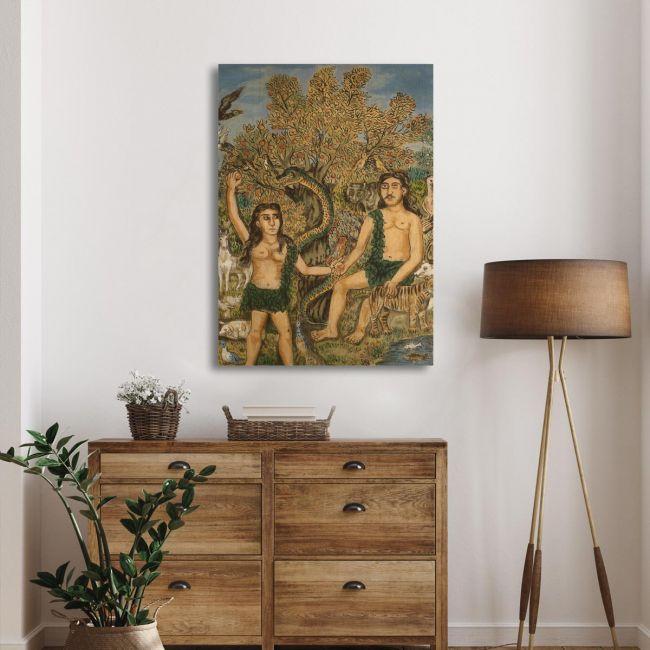 Canvas print Adam and Eve, Theophilos