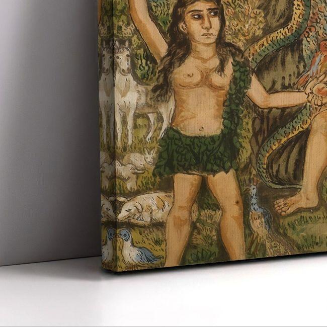 Canvas print Adam and Eve, Theophilos