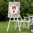 Canvas print welcome to my baptism , Cute floral Fridha II