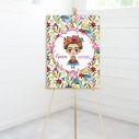 Canvas print welcome to my baptism , Cute floral Fridha II