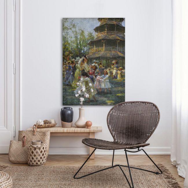 Canvas print At the Chinese tower of Munich, Savvidis