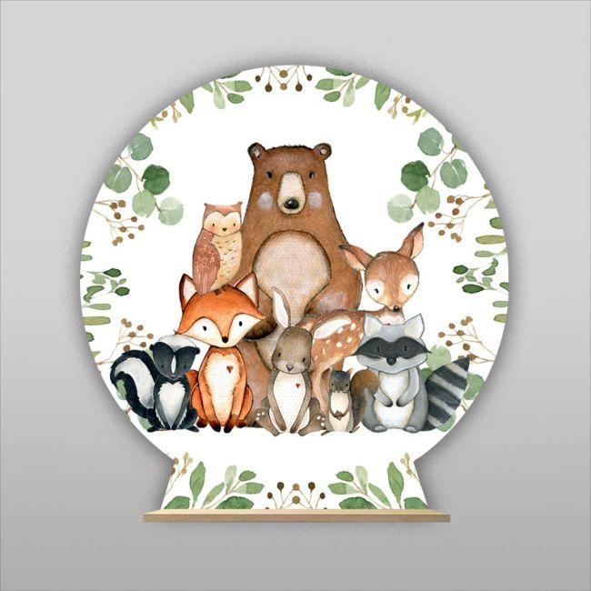 Ξύλινη πινακίδα, Η μεγάλη παρέα, Ζωάκια του δάσους