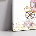 Canvas print baptism, Cinderella carriage pumpkin