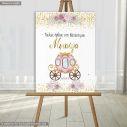 Canvas print baptism, Cinderella carriage pumpkin