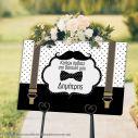 Canvas print Welcome to Baptism , Moustache Papillon suspenders