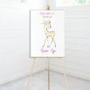 Canvas print baptism, Cute Deer watercolor