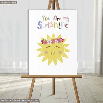 Canvas print welcome to my baptism,Sun