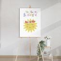 Canvas print welcome to my baptism,Sun