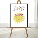 Canvas print welcome to my baptism,Sun