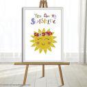 Canvas print welcome to my baptism,Sun