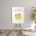 Canvas print welcome to my baptism,Sun