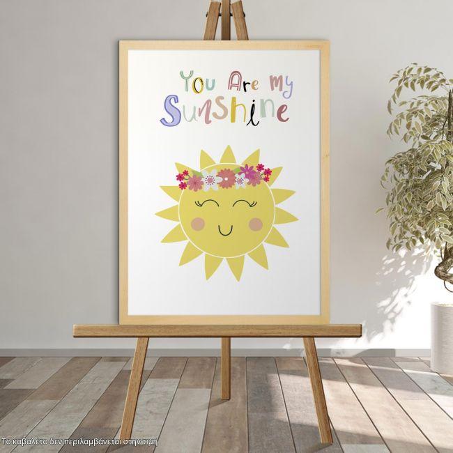 Canvas print welcome to my baptism,Sun
