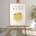 Canvas print welcome to my baptism,Sun