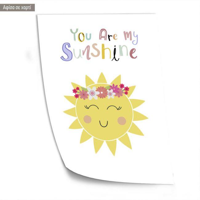 Canvas print welcome to my baptism,Sun