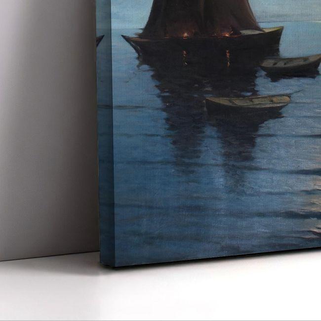 Canvas print Sailing in the moonlight, Grivas L