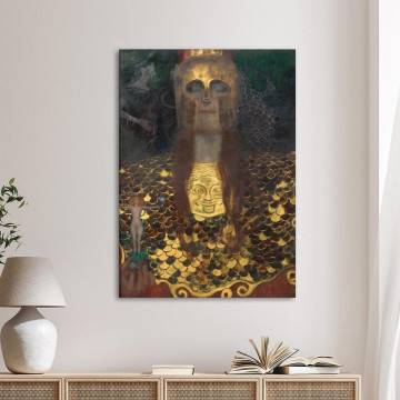 Canvas print Παλλάδα Αθηνά detail, Klimt Gustav