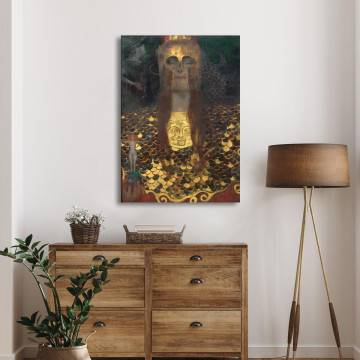 Canvas print Παλλάδα Αθηνά detail Klimt Gustav Framed canvas View 1 2