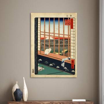 Canvas print Asakusa ricefields, Utagawa Hiroshige