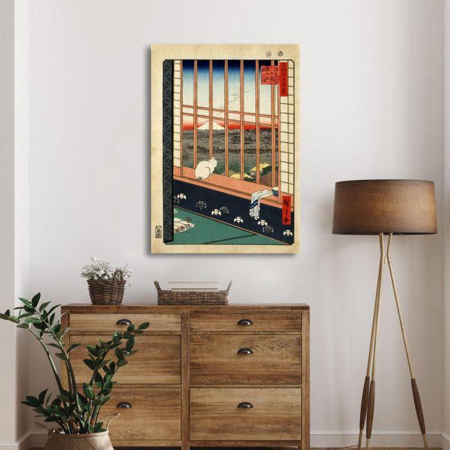 Canvas print Asakusa ricefields, Utagawa Hiroshige