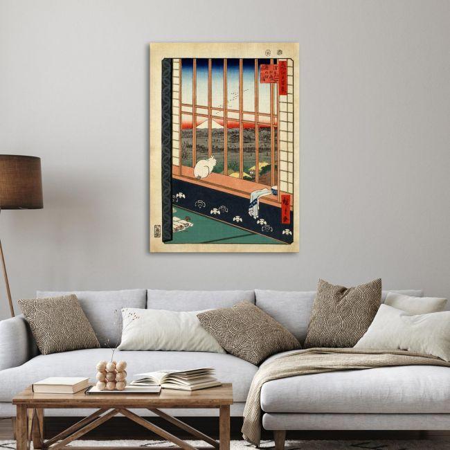 Canvas print Asakusa ricefields, Utagawa Hiroshige