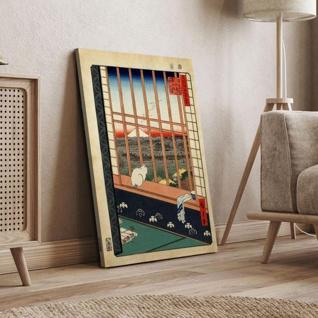 Canvas print Asakusa ricefields, Utagawa Hiroshige