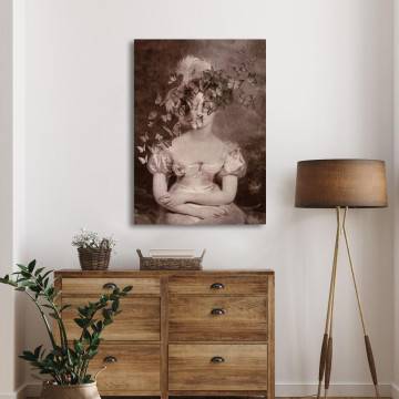 Canvas print Duchess of Berry reart sepia (original Lawrence T) Framed canvas View 1 2