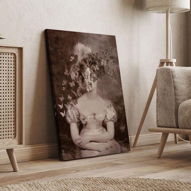 Canvas print Duchess of Berry, reart sepia (original Lawrence T)