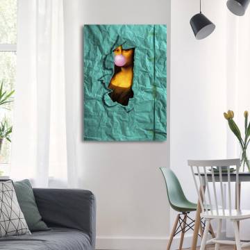 Canvas print Mona Lisa gift wrap Framed canvas View 1 2