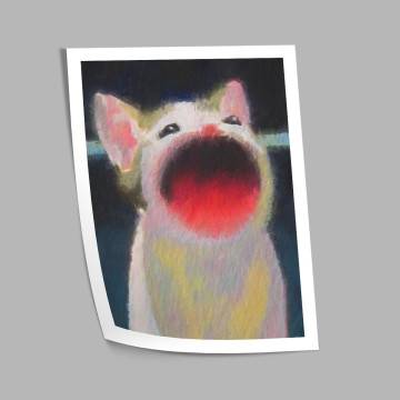 Maouuuuu, κάδρο, μαύρη κορνίζα 2