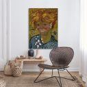 Canvas print Young man with cornflower, Vincent van Gogh