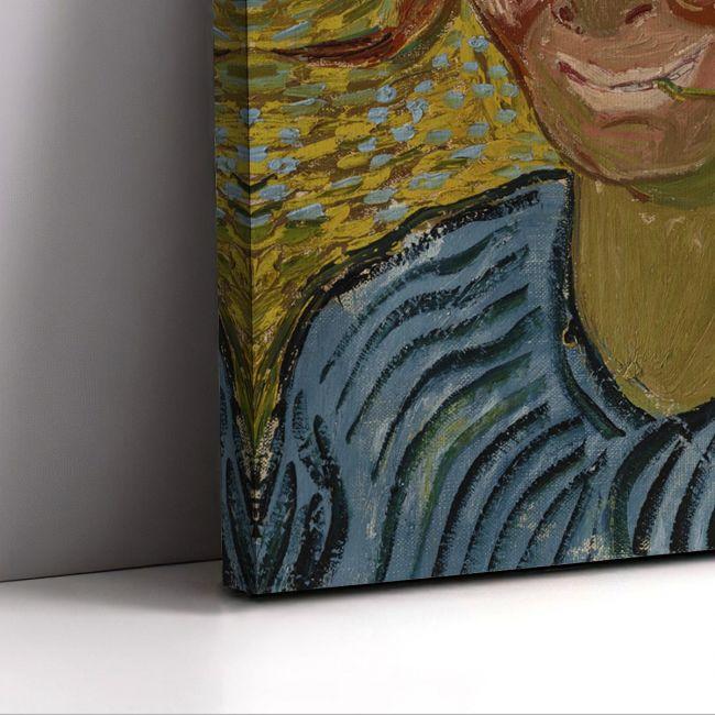 Πίνακας ζωγραφικής Young man with cornflower, Vincent van Gogh