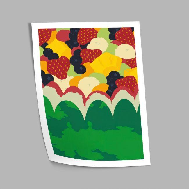 Too many fruits, poster