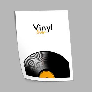 Vinyl lover, κάδρο, μαύρη κορνίζα 2