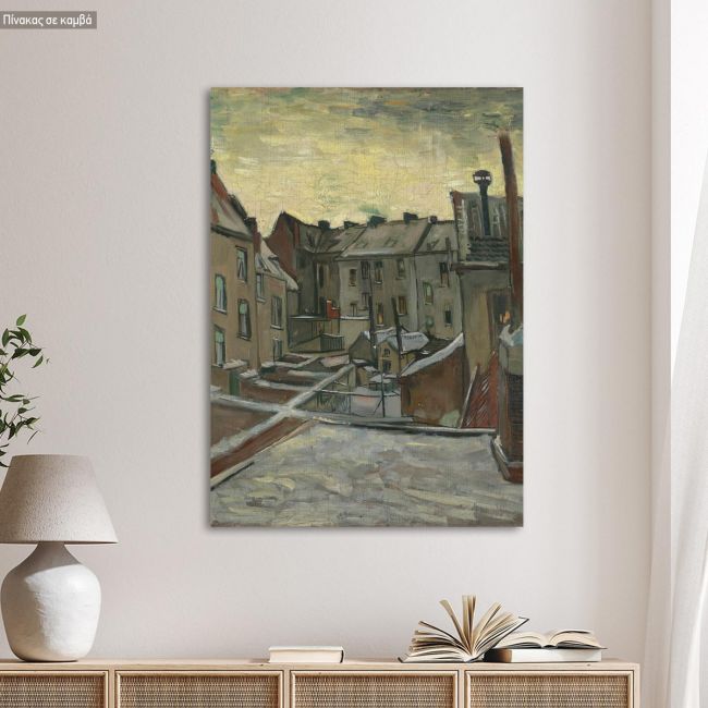 Πίνακας ζωγραφικής Houses seen from the back, Vincent van Gogh